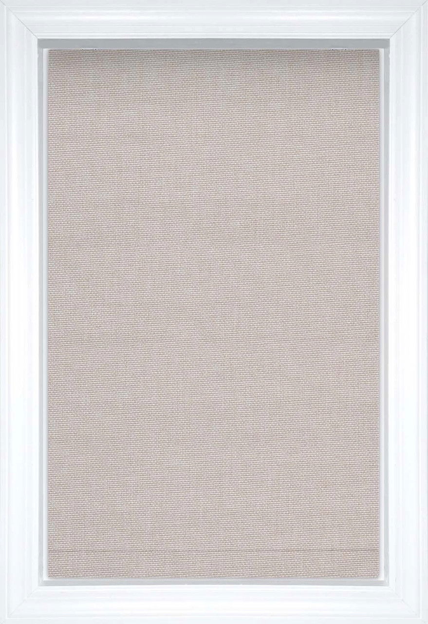 White Sand Jefferson Waterfall Solid and Textured Roman Shades