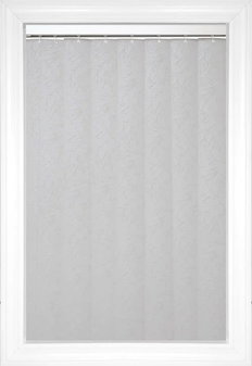 Silver Camelot Vertical Vinyl Blinds