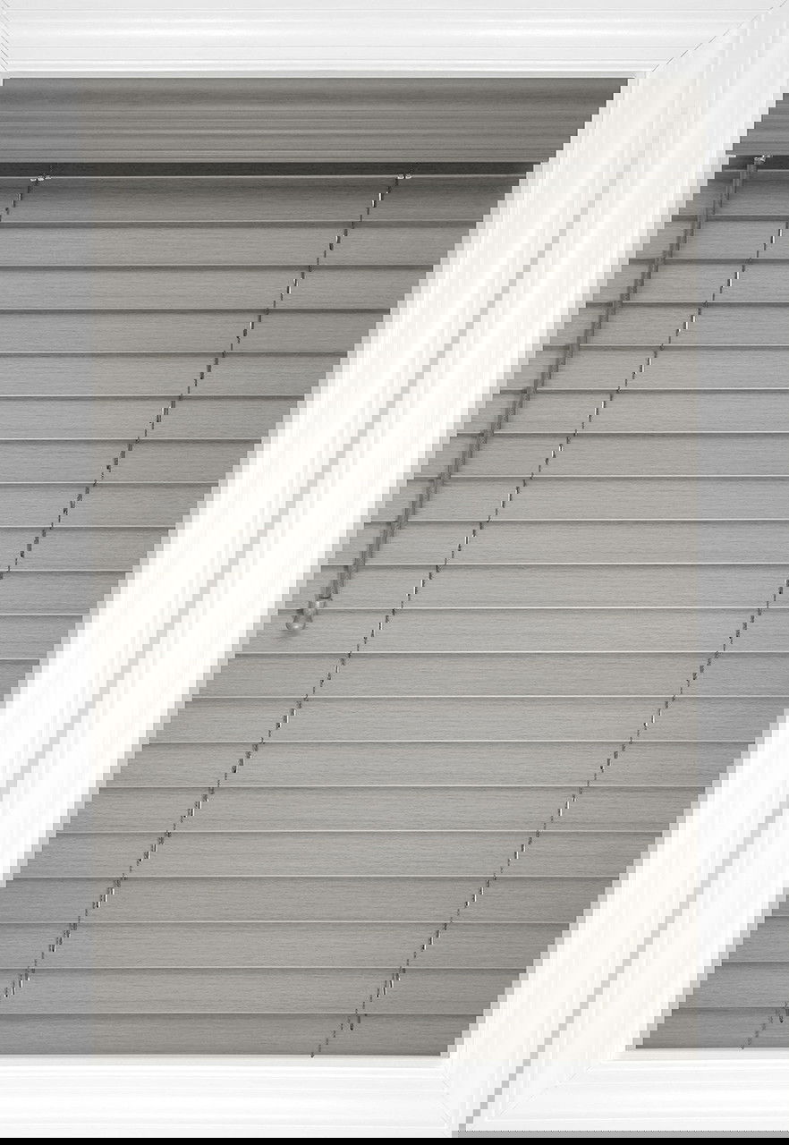 Gris craie Aéré texturé Stores en similibois
