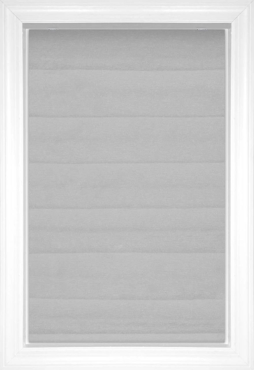 Grey Glam II Classic Solid and Textured Roman Shades