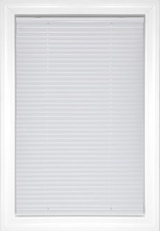 White Classic Cordless 1" Aluminum Aluminum Blinds