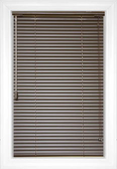 Char Brown Softlook 8 Aluminum Blinds