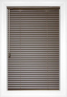 Char Brown Softlook 8 Aluminum Blinds