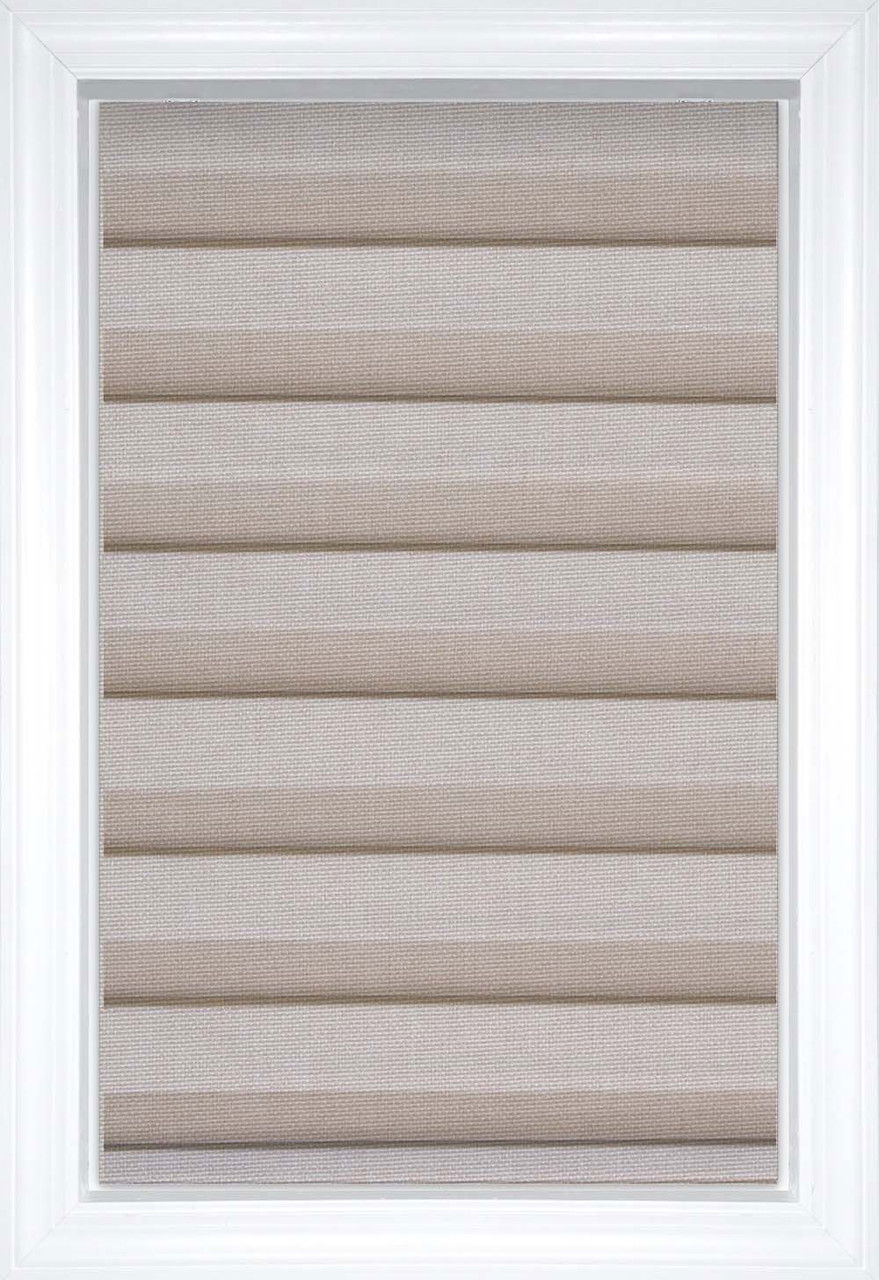 White Sand Jefferson Classic Solid and Textured Roman Shades