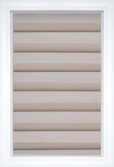 White Sand Jefferson Classic Solid and Textured Roman Shades