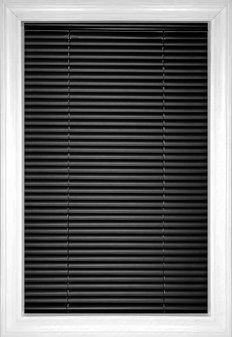 Black Classic Cordless 1" Aluminum Aluminum Blinds Black Classic Cordless 1" Aluminum Aluminum Blinds
