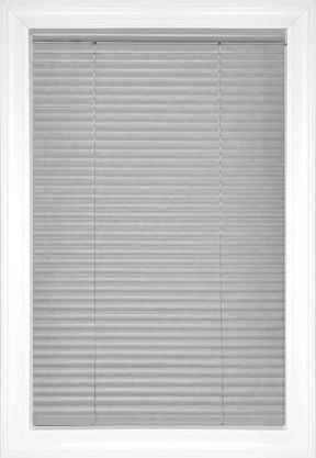 Gray Classic Cordless 1" Aluminum Aluminum Blinds
