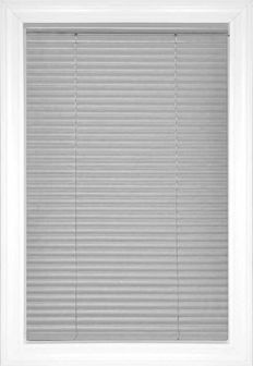 Gray Classic Cordless 1" Aluminum Aluminum Blinds