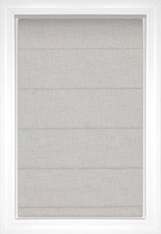 Linen Dow Flat Solid and Textured Roman Shades