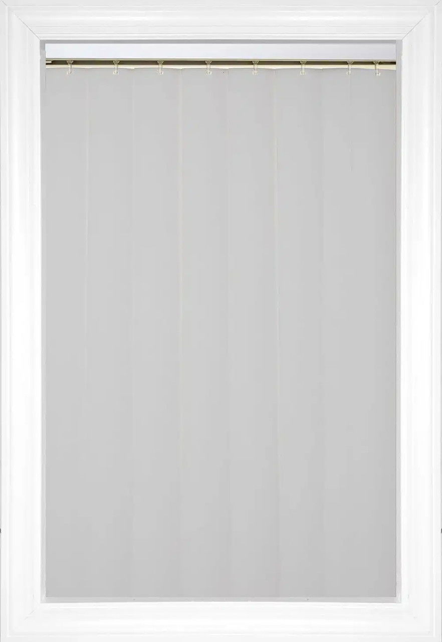 Cotton Adobe Vertical Vinyl Blinds