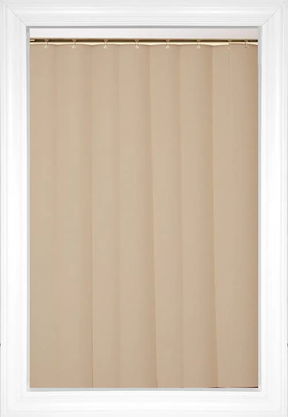 Creamy White Silk Vertical Vinyl Blinds