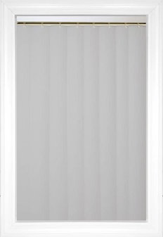 Snow Valentino Vertical Vinyl Blinds