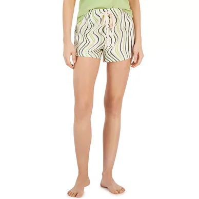 Women's Cotton Printed Drawstring Sleep Shorts, Created for Macy's