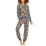Women's Printed Brushed Jersey Lounge Set Women's Printed Brushed Jersey Lounge Set
