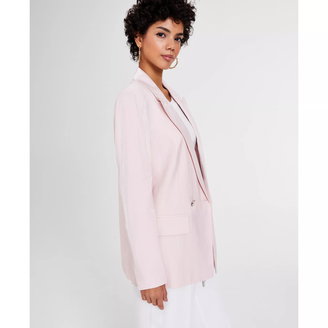 Women's Notched-Lapel Single-Button Blazer