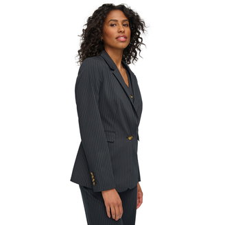 Women's Notch-Collar Flap-Pocket Long-sleeve Jacket