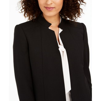 Star-Collar Open-Front Blazer