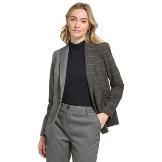 Women's X-Fit Mixed Plaid Blazer