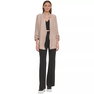 Notched Ruched-Sleeve Blazer
