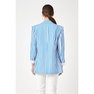 Women's Striped Pocketed Blazer