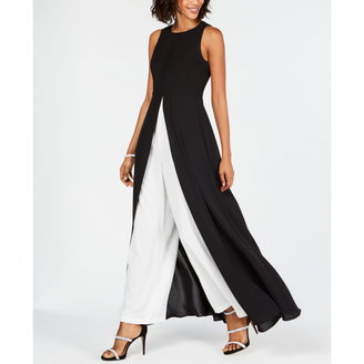 Colorblocked Overlay Jumpsuit