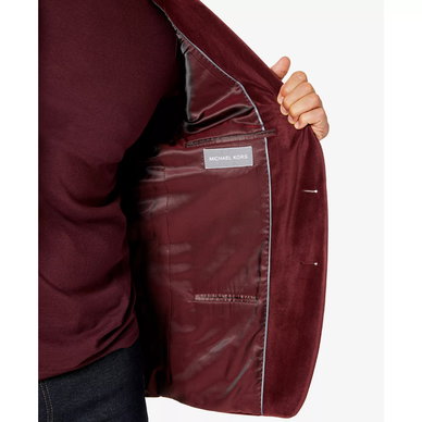 Men's Modern-Fit Velvet Blazer Men's Modern-Fit Velvet Blazer