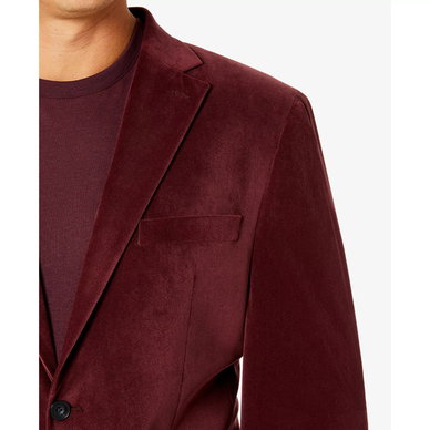 Men's Modern-Fit Velvet Blazer Men's Modern-Fit Velvet Blazer