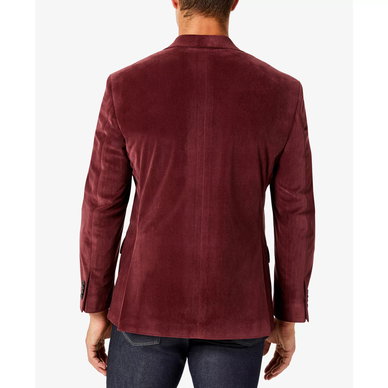 Men's Modern-Fit Velvet Blazer Men's Modern-Fit Velvet Blazer