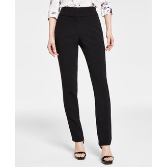 Juniors' Straight-Leg Trouser Pants