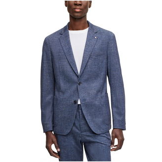 Men's Slim-Fit Melange Stretch Jersey Jacket