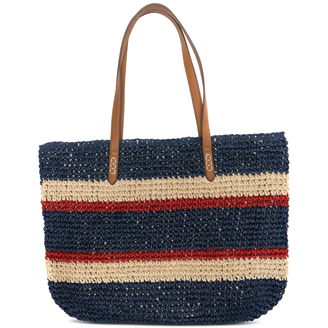 Natural Straw Large Tote Bag, Created for Macy's
