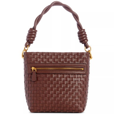 Lisbet Small Woven Bucket Crossbody