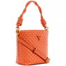 Lisbet Small Woven Bucket Crossbody
