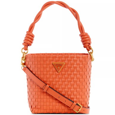 Lisbet Small Woven Bucket Crossbody