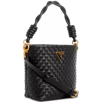 Lisbet Small Woven Bucket Crossbody