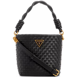 Lisbet Small Woven Bucket Crossbody