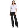 Women's Ribbed Contrast-Trim Puffed-Sleeve Top Women's Ribbed Contrast-Trim Puffed-Sleeve Top