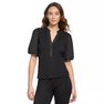 Women's Ribbed Contrast-Trim Puffed-Sleeve Top Women's Ribbed Contrast-Trim Puffed-Sleeve Top