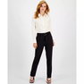 Women's Satin Long-Sleeve Collared Blouse, Created for Macy's