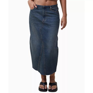 Women's Maxi Denim Skirt
