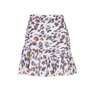 Women's Leopard Print Draped Mini Skirt