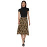 Women's Pull-On Elastic-Waist Pleated Midi Skirt
