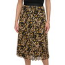 Women's Pull-On Elastic-Waist Pleated Midi Skirt