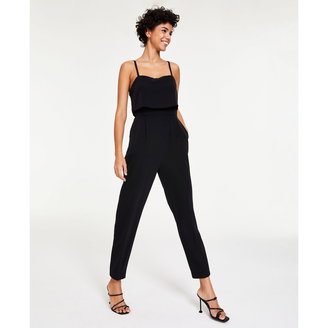 Women's Sleeveless Layered Jumpsuit, Created for Macy's