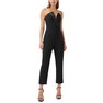 Aidan by Aidan Mattox Women's Strapless Satin-Collar Jumpsuit