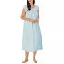 Women's Cotton Lace-Trim Cap-Sleeve Nightgown