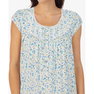 Women's Cotton Lace-Trim Cap-Sleeve Nightgown