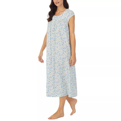 Women's Cotton Lace-Trim Cap-Sleeve Nightgown