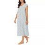 Women's Cotton Lace-Trim Cap-Sleeve Nightgown