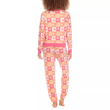 Women's Printed Brushed Jersey Lounge Set Women's Printed Brushed Jersey Lounge Set